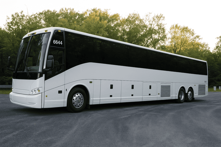 exterior of Novi Charter Bus coach bus