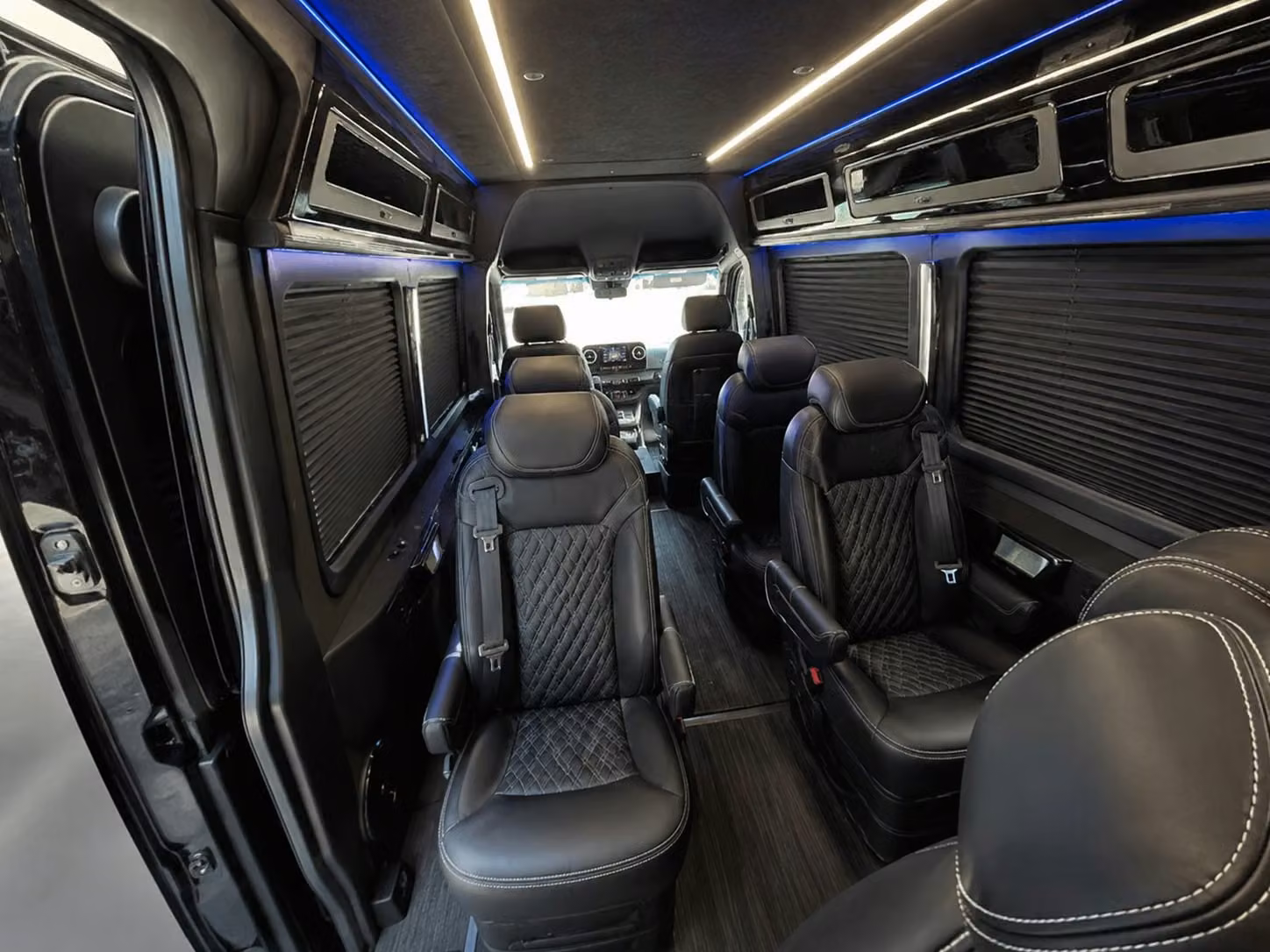 sprinter van with driver inside